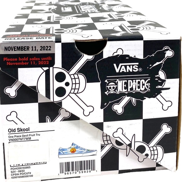 VANS x One Piece Old Skool Low Shoes Skate Canvas Women's Sneakers VN0007NT7WN - Picture 11 of 12